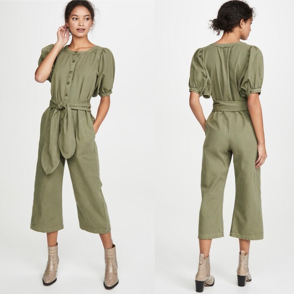 The Great‎ Homeroom Jumpsuit Olive Green Size 1 Small